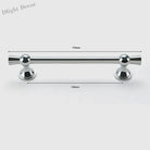 Polished Gold and Silver T-Bar Cabinet Handles – Modern Drawer and Wardrobe Pulls (55mm-220mm) TB2036-170PS Handles