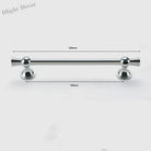 Polished Gold and Silver T-Bar Cabinet Handles – Modern Drawer and Wardrobe Pulls (55mm-220mm) TB2036-220PS Handles