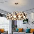 Post - Modern Crystal Wrought Iron Chandelier - Elegance For Dining Rooms Creative Living And