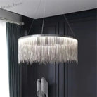 Postmodern Bohemian Chandelier - A Creative Designer Luxury Coffee Tables Light With Tassel Accents