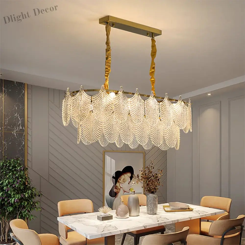 Postmodern Glass Chandelier - Elegant Lighting For Living Rooms Bedrooms Dining And Model Spaces