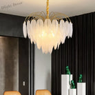 Postmodern Light Luxury Crystal Chandelier - Nordic Minimalist Elegance For Living Rooms Bedrooms