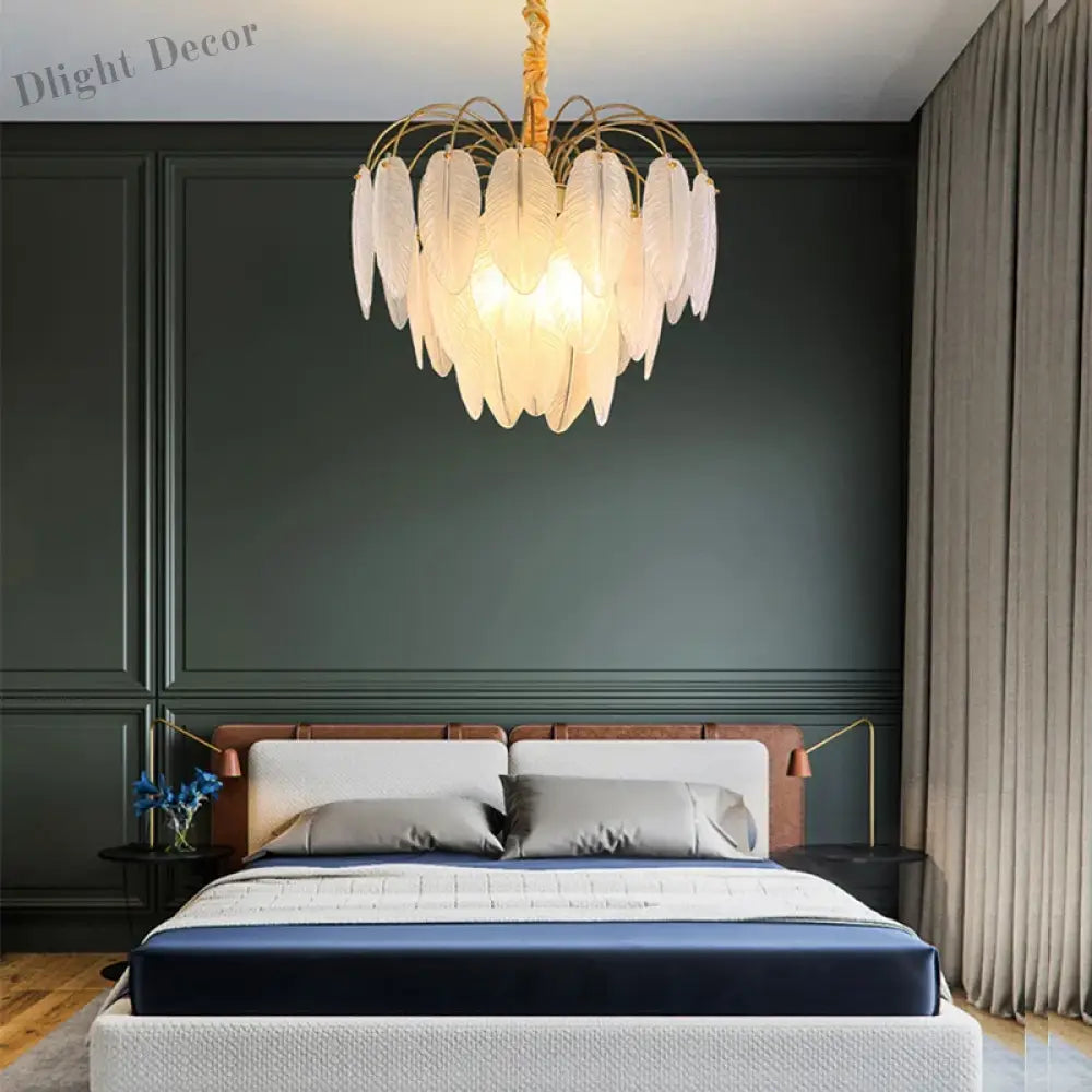 Postmodern Light Luxury Crystal Chandelier - Nordic Minimalist Elegance For Living Rooms Bedrooms