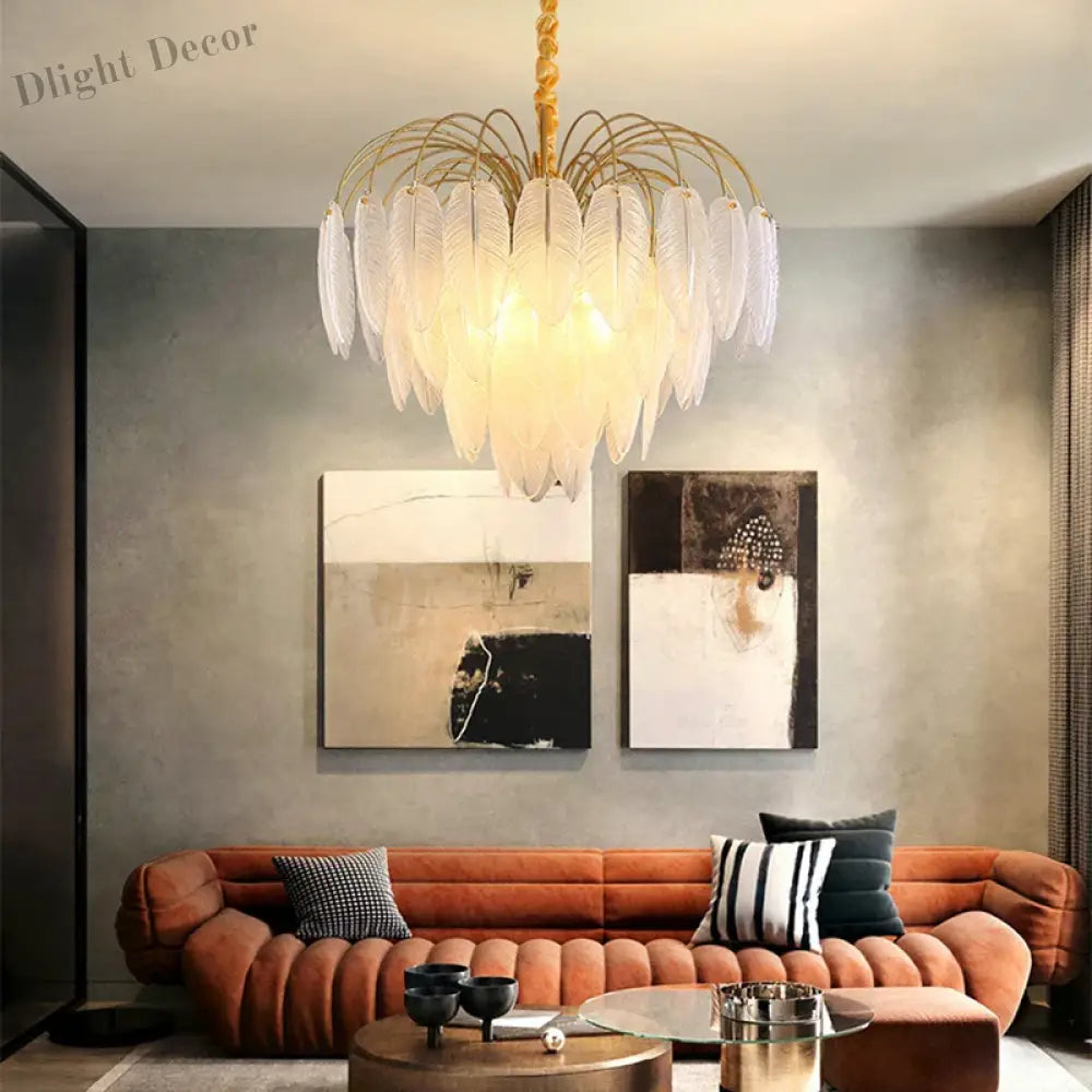 Postmodern Light Luxury Crystal Chandelier - Nordic Minimalist Elegance For Living Rooms Bedrooms