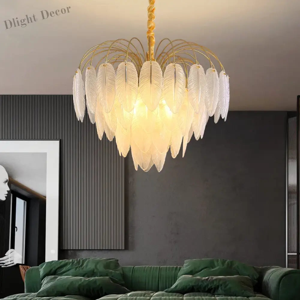 Postmodern Light Luxury Crystal Chandelier - Nordic Minimalist Elegance For Living Rooms Bedrooms