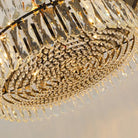 Postmodern Light Stainless Steel Crystal Chandelier - Starry Sky Illumination For Living Dining And