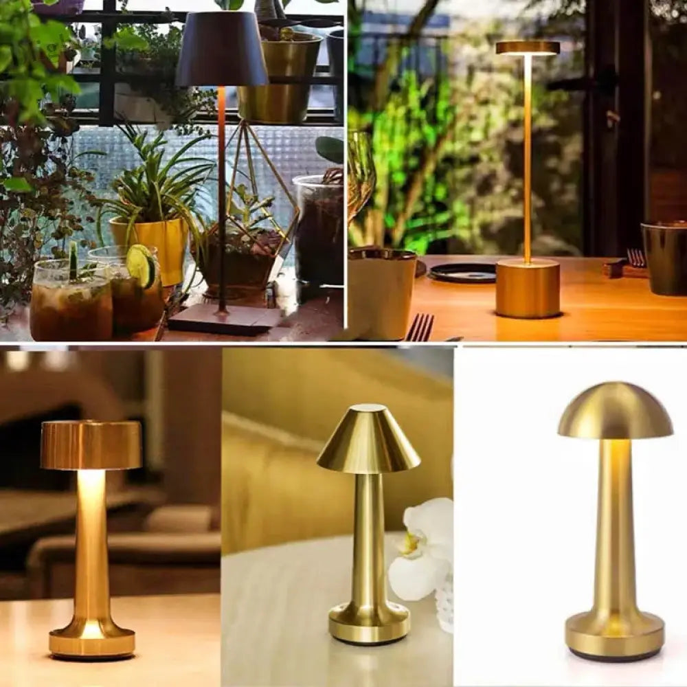 Rechargeable Led Table Lamp - Touch Sensor Night Light For Bedroom Hotel And Restaurant Decoration