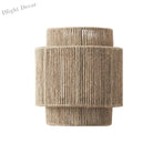 Retro Bohemian Rattan Wall Lamp - Artistic Lighting For Bedroom Restaurant And More Wall Lamp