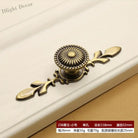 Retro Bronze Cabinet Handles - Antique Metal Kitchen Door Pulls and Wardrobe Knobs 128mm 236-Small Handles