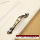 Retro Bronze Cabinet Handles - Antique Metal Kitchen Door Pulls and Wardrobe Knobs 128mm 2804-128mm Handles