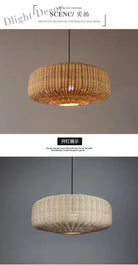 Retro Handmade Rattan Pendant Lights - Chinese - Inspired Vintage Lighting For Dining Rooms