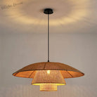 Retro Wabi - Sabi Rattan Pendant Light - Vintage Country Charm For Living Rooms Bedrooms Dining