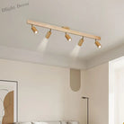 Rotatable Wooden Ceiling Lights - Adjustable Spotlight For Living Room Bedroom Dining And Cloakroom