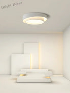 Round Ceiling Lamp - Modern Led Art Light Perfect For Studio Kitchen Bedroom Aisle Balcony And