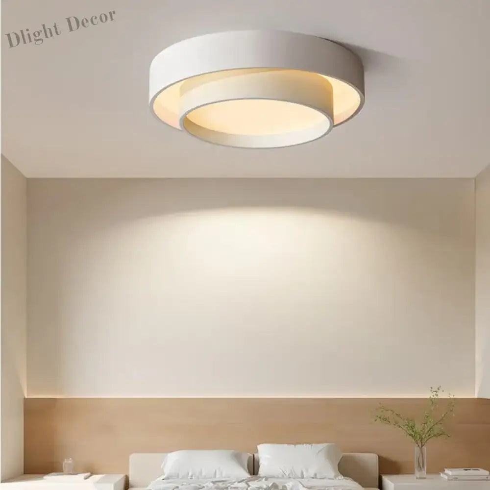 Round Ceiling Lamp - Modern Led Art Light Perfect For Studio Kitchen Bedroom Aisle Balcony And