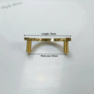 Round Hammered Brass Wardrobe Handles – Modern Knobs for Drawers Dressers and Cabinets (Circle & Semi-Circle)