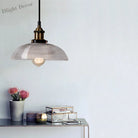 Sabelle’s Grid Glass Ceiling Light With Brass Bowl Shade - Industrial Elegance For Kitchens