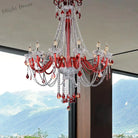 Scarlett’s Dazzling Red Crystal Chandelier