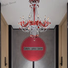 Scarlett’s Dazzling Red Crystal Chandelier