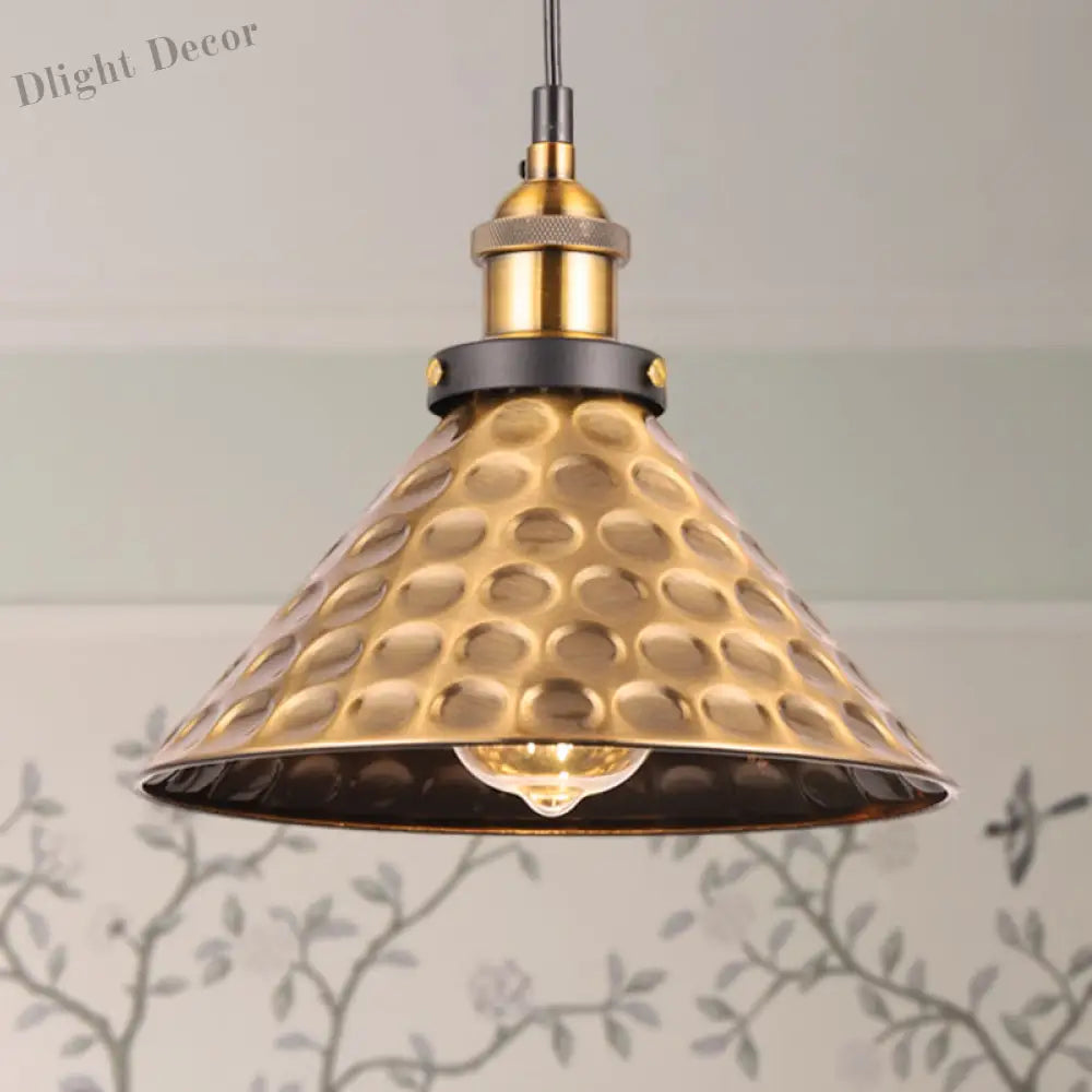 Sélène Barn Shade Metal Suspension Light - Industrial Style