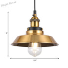 Sélène Barn Shade Metal Suspension Light - Industrial Style