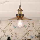 Sélène Barn Shade Metal Suspension Light - Industrial Style