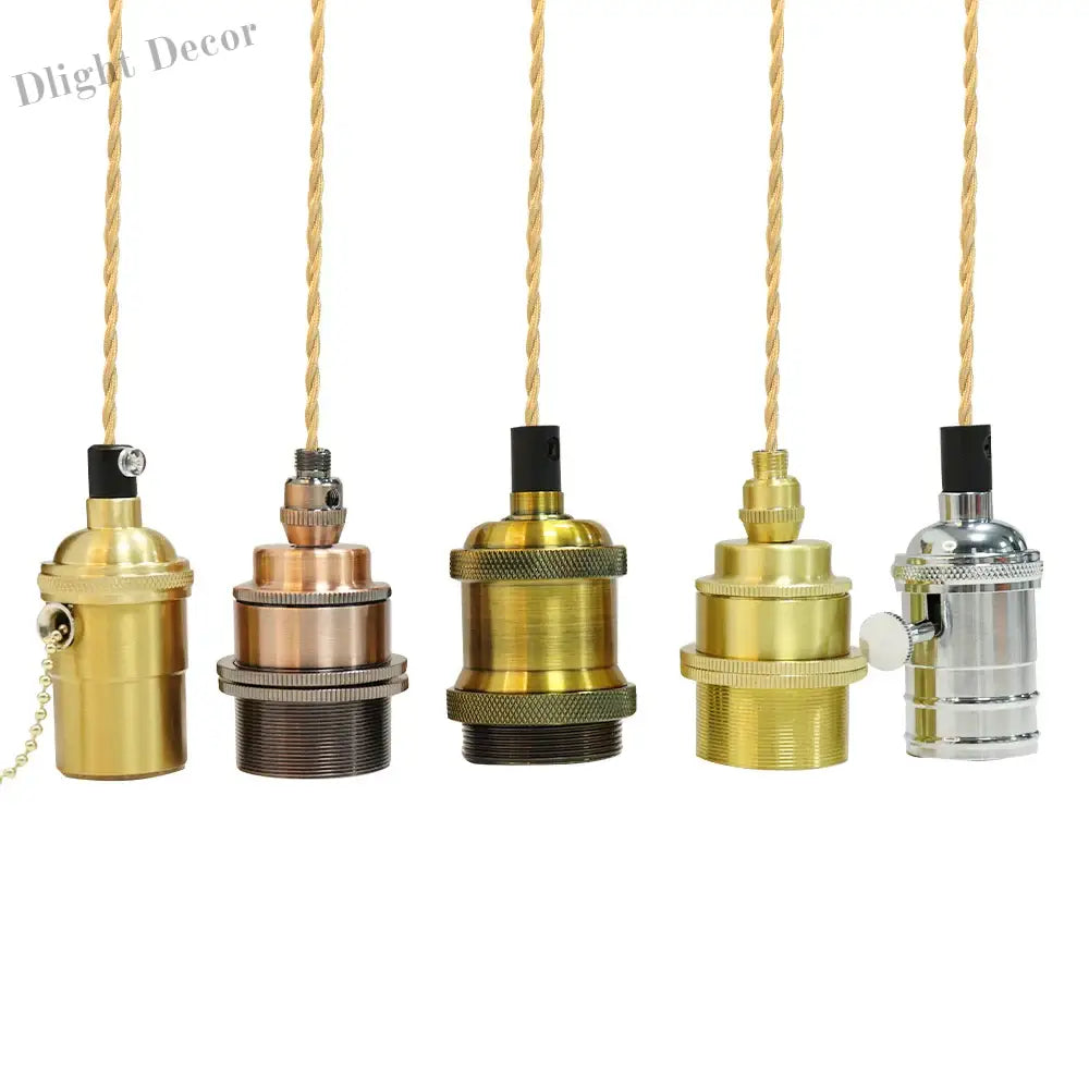 Sélène’s Aluminum Vintage E27 Lamp Holder For Home And Bar Pendant Lights