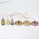 Sélène’s Aluminum Vintage E27 Lamp Holder For Home And Bar Pendant Lights
