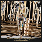 Serena Gold Crystal LED Chandelier – Modern Pendant Light for Dining & Living Room chandelier