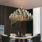 Serena Gold Crystal LED Chandelier – Modern Pendant Light for Dining & Living Room chandelier