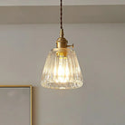 Serenity Industrial Pendant: Modern Tapered Glass For Warm Ambiance Clear