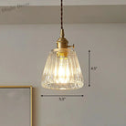 Serenity Industrial Pendant: Modern Tapered Glass For Warm Ambiance