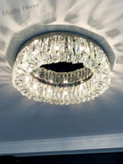 Simple Modern Clean Crystal Ceiling Lamp - New Design Light Luxury For Living Rooms And Bedrooms