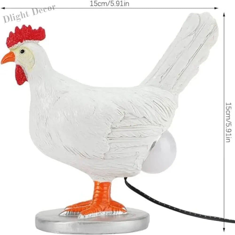 Simulated Animal Funny Chicken Night Light - Decorative Home Decor For Parties And Carnivals Table