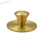 Single Hole Brass Knobs with Round Mat – Gold Cabinet and Drawer Pulls for Furniture (21mm/25mm) Knob