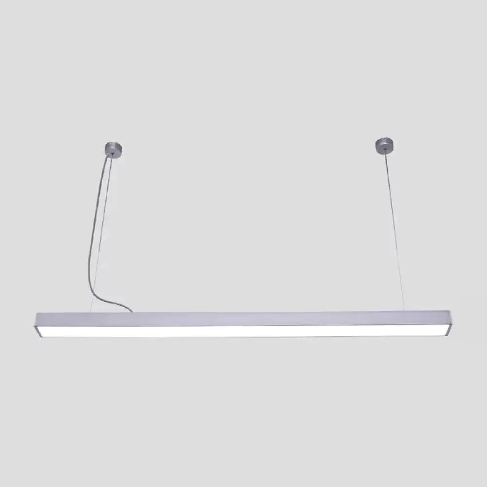 Sleek Acrylic Bar Led Pendant Light Silver / 23.5’