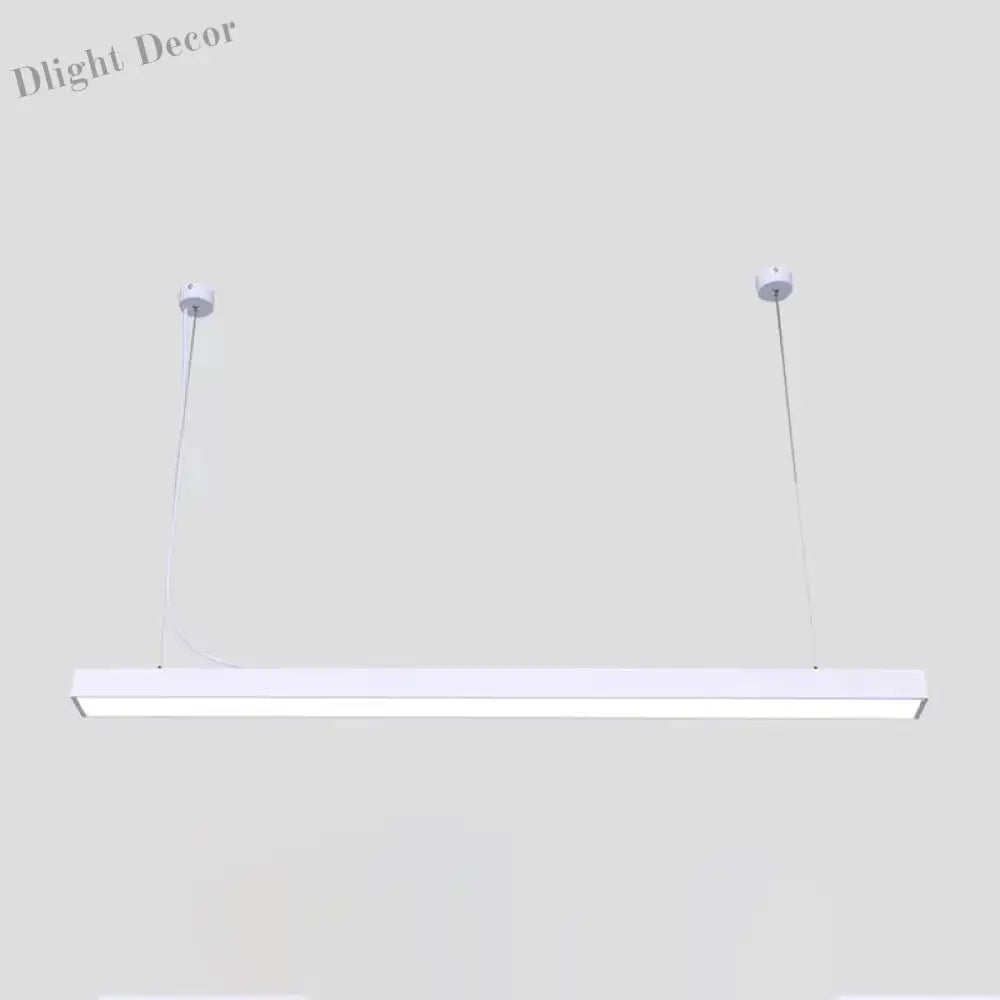 Sleek Acrylic Bar Led Pendant Light White / 23.5’