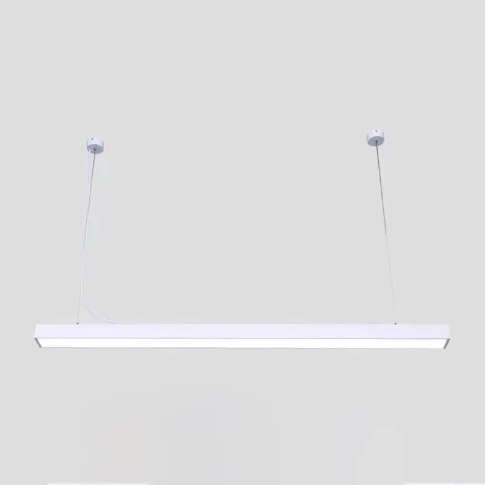 Sleek Acrylic Bar Led Pendant Light White / 23.5’