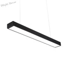 Sleek Black Contemporary Led Ceiling Light - Available In 3 Widths Pendant Lights