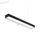 Sleek Black Contemporary Led Ceiling Light - Available In 3 Widths Pendant Lights