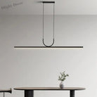 Sleek Led Ceiling Chandelier - Contemporary Lighting For Dining Tables Kitchen Islands And More