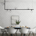 Sleek Linear Chandelier For Modern Dining Tables And Bars - Minimalist Pendant Lighting Fixture