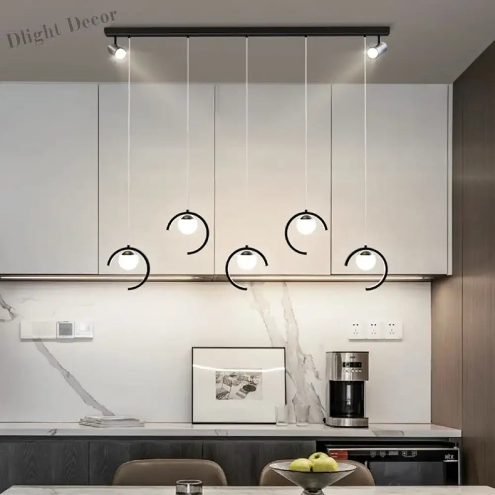 Sleek Modern Chandeliers For Dining Rooms - Stylish Pendant Lighting Fixtures Indoor Decor Lights