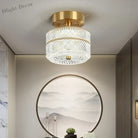 Sleek Modern Led Copper Ceiling Light - Stylish Home Decor Lighting For Living Spaces Corridors