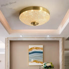 Sleek Modern Minimalist Led Copper Glass Ceiling Lights - Ideal For Bedrooms Dining Halls Aisles