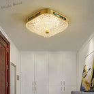 Sleek Modern Minimalist Led Copper Glass Ceiling Lights - Ideal For Bedrooms Dining Halls Aisles