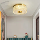 Sleek Modern Minimalist Led Copper Glass Ceiling Lights - Ideal For Bedrooms Dining Halls Aisles