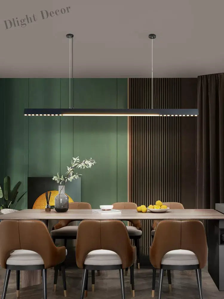 Sleek One - Word Chandelier - Minimalist Lighting For Dining Rooms Kitchens And Offices Pendant