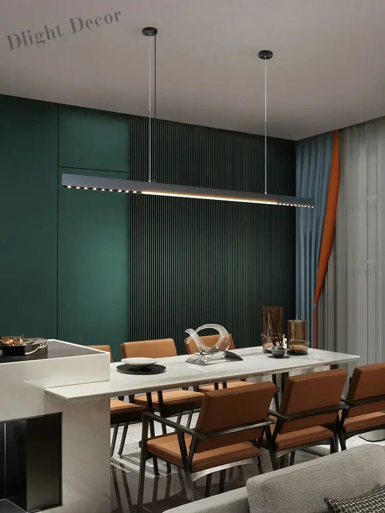 Sleek One - Word Chandelier - Minimalist Lighting For Dining Rooms Kitchens And Offices Pendant