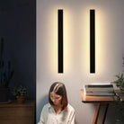 Sleek Outdoor Waterproof Long Strip Wall Lamps - Modern Elegance For Creative Villas Courtyards And